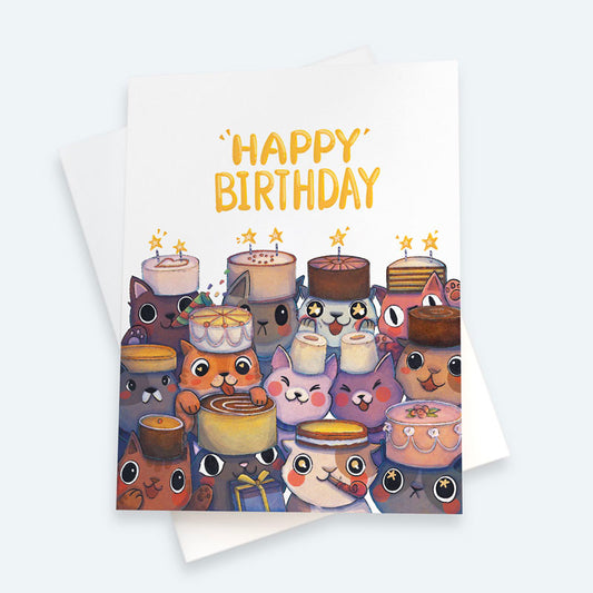 Cats and Cakes Birthday Card