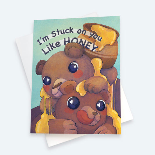 Honey Bears Romantic Card