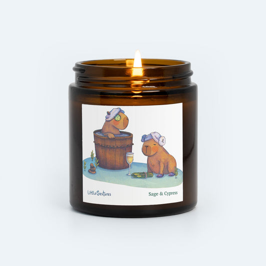 Capybara Calm Cypress & Sage Candle