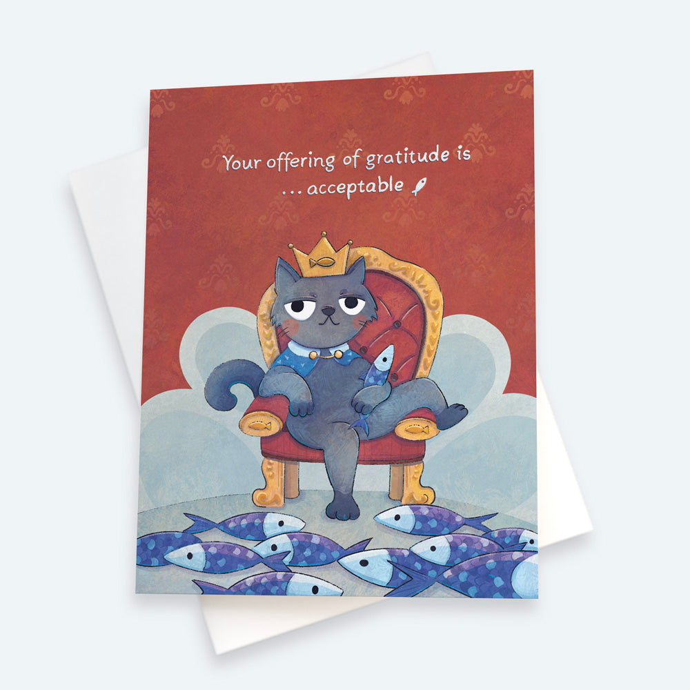 Offering of Gratitude Cat Card